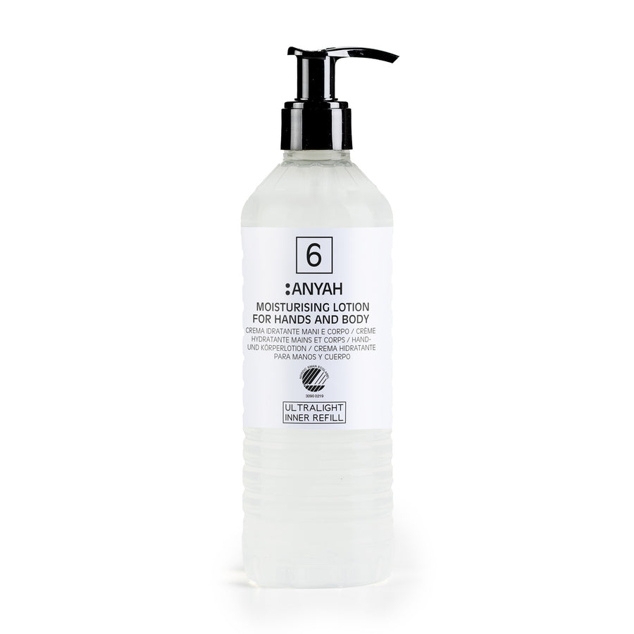 ANYAH – hydratační mléko na ruce a tělo · 370 ml · kartuše Ecover